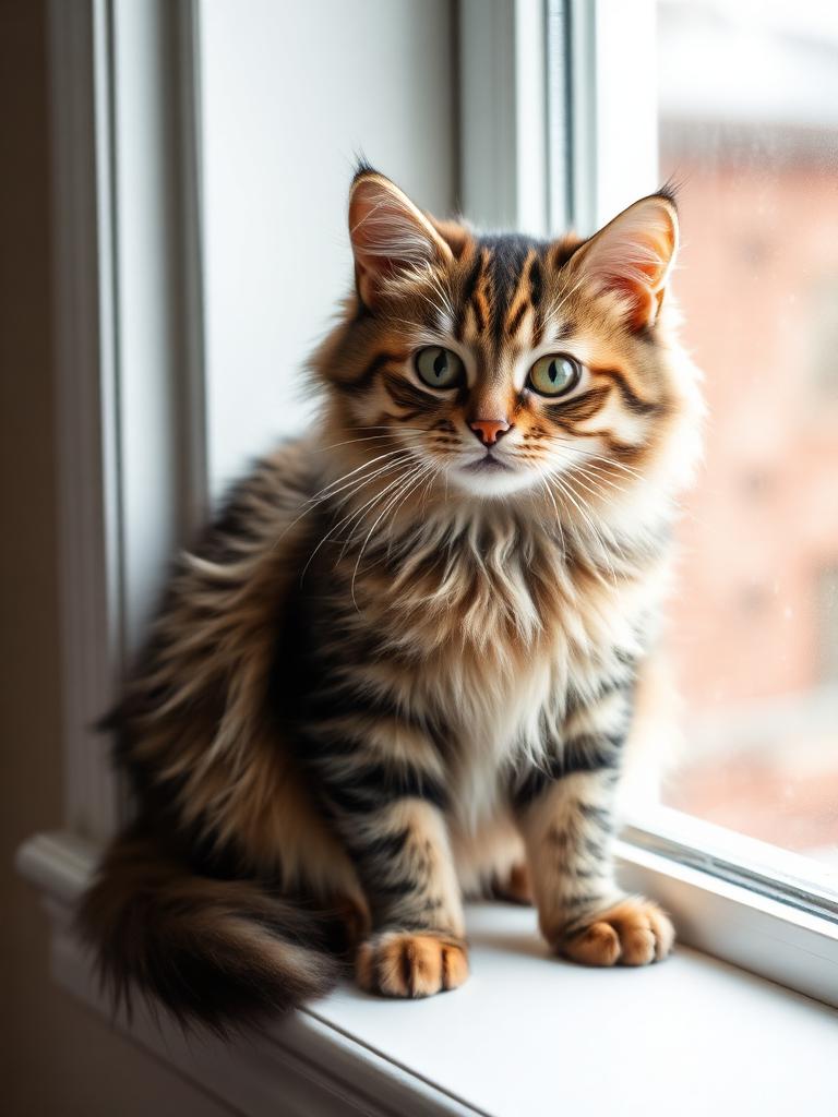 A pet cat photo before turning it into a coloring page